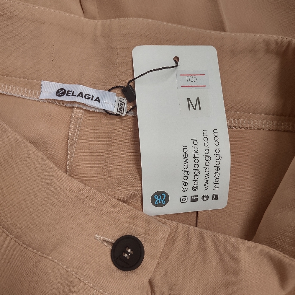 Elegant Cream Women's Pants - Picture 7 of 9